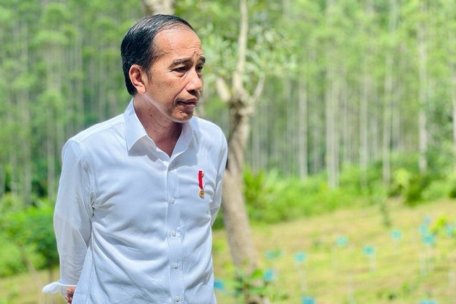 Presiden Joko Widodo meninjau pembangunan infrastruktur kawasan Ibu Kota Nusantara (IKN), di Kabupaten Penajam Paser Utara, Provinsi Kalimantan Timur, pada Selasa (25/10/2022). Foto: Laily Rachev/Biro Pers Sekretariat Presiden