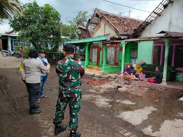 Puluhan Rumah Warga Dusun Montok Pasuruan Rusak Diterjang Puting Beliung