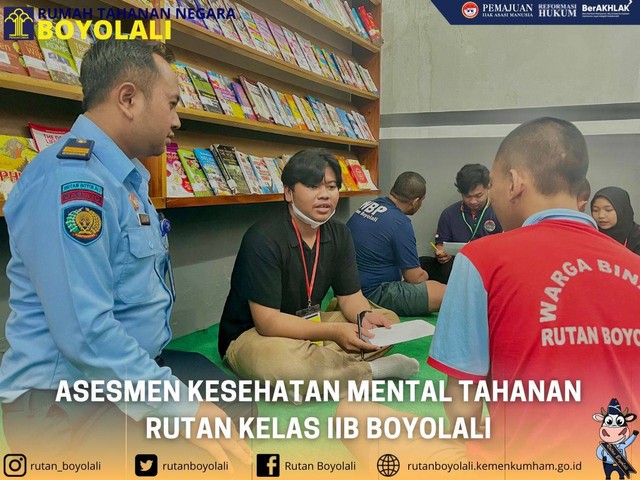 Kegiatan assesmen kesehatan mental tahanan oleh komunitas mahasiswa psikologi MJM (Mumpung Jadi Mahasiswa)