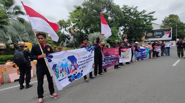 Dukung Pelaksanaan KTT G20 di Bali, Patriot Garuda Nusantara Gelar Aksi Damai