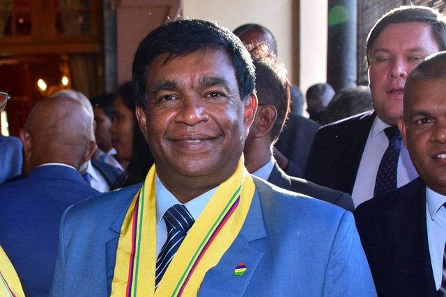 Presiden Mauritius Prithvirajsing Roopun. Foto: Dev RAMKHELAWON/L'Express Maurice/AFP