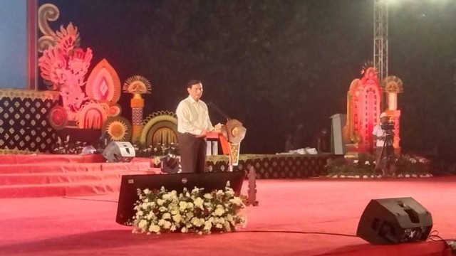 Menteri Luhut saat doa bersama di Peninsula ITDC, Bali - KAD