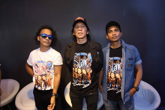 Musisi Slank hadir di konferensi jelang konser HUT SLANK Tour Indonesia di Jakarta, Rabu, (26/10/2022). Foto: Dok. Agus Apriyanto