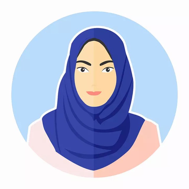 Gambar 1: Pixabay.com: https://pixabay.com/id/vectors/avatar-perempuan-gadis-jilbab-muda-1606914/