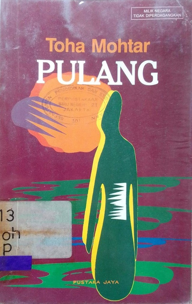 Foto cover novel "Pulang" Karya Toha Mohtar, cetakan kesembilan. Sumber: Abu Bakar Sabirin