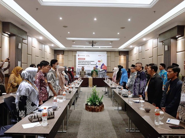 Foto: Pembukaan Workshop Pengembangan HUMAS PTMA.