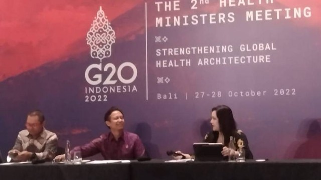 Menteri Kesehatan (Menkes) Republik Indonesia Budi Gunadi Sadikin saat jumpa pers di Bali - IST