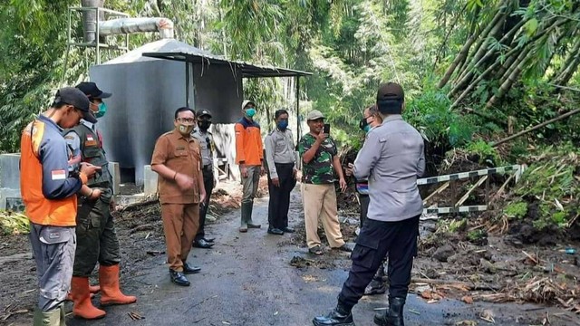 Ilustrasi: bencana longsor menjadi bencana paling mendominasi di Kota Batu, Jawa Timur jika sudah memasuki musim penghujan. Foto/Pusdalops BPBD Kota Batu