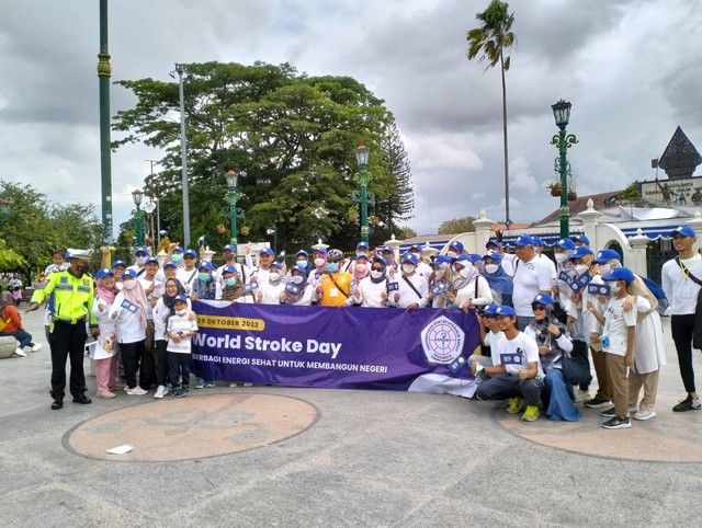 Jambore Stroke yang digelar di Yogyakarta untuk imbau warga terapkan hidup sehat agar terhindar dari stroke. Foto: erfanto/Tugu Jogja