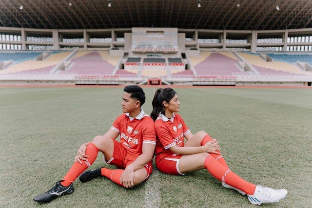 Prewedding Kaesang Pangarep dan Erina Gudono di Stadion Manahan Solo Foto: Instagram/@kaesangp