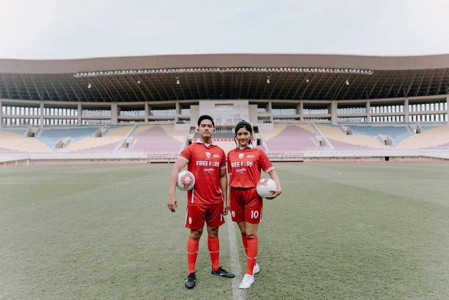 Prewedding Kaesang Pangarep dan Erina Gudono di Stadion Manahan Solo Foto: Instagram/@kaesangp