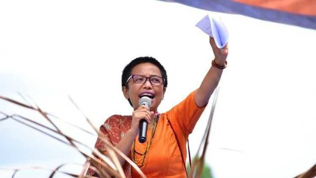 Sekretaris Jenderal AMAN, Rukka Sombolinggi. (Foto Media Center KMAN VI)
