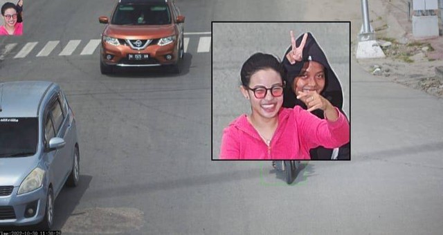Viral 2 Wanita Selfie di Kamera ETLE. Foto: Dok. Ditlantas Polda Sulteng