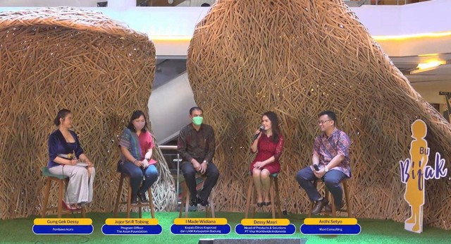 Sesi virtual talkshow #IbuBerbagiBijak 2022. Foto: dok. Visa