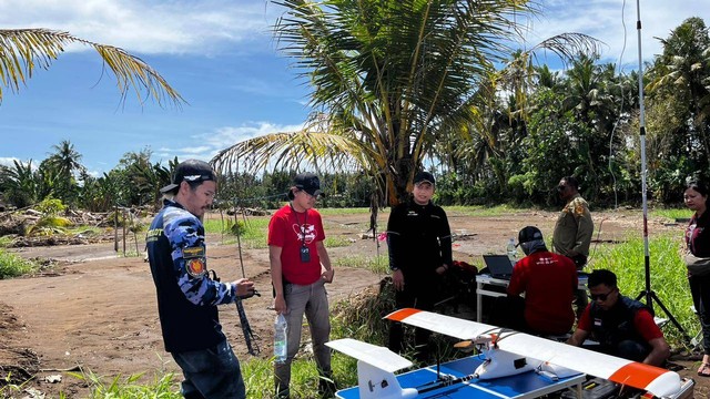 Penggunaan drone untuk pemetaan udara dampak banjir Jembrana, Bali - IST