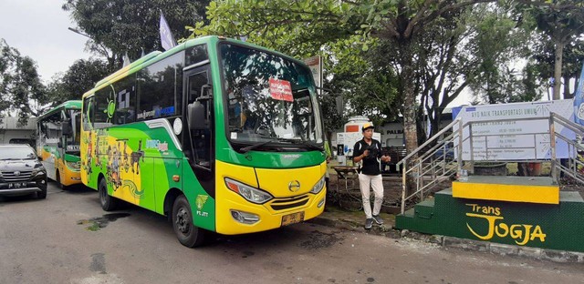 Bus Trans Jogja yang bakal jalani rute Palbapang-Ngabean. Foto: Len/Tugu Jogja