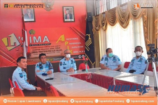 L'sima Ikuti Peringatan HUT Inspektorat Jenderal Kemenkumham ke-56. foto : ruddy/humaslapasmalang.