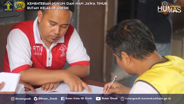 Penambahan Pengguna CASHLESS. Foto : Dok. Humas Rutan Gresik