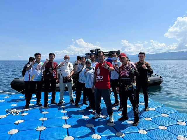 DItjen HAM bersama Kemenkumham Sulbar dan Polairud Polda Sulbar Kunjungi Pulau Karamppuang - Foto : humas Kemenkumham Sulbar