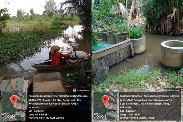 kawasan sungai yang ada di Jl. Pramuka Komp. Semanda (Foto: Alicia Claricma)