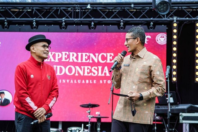 Menparekraf Sandiaga Uno hadiri Indonesian Day di Vinegard Yard, London. Foto: Dok. Istimewa