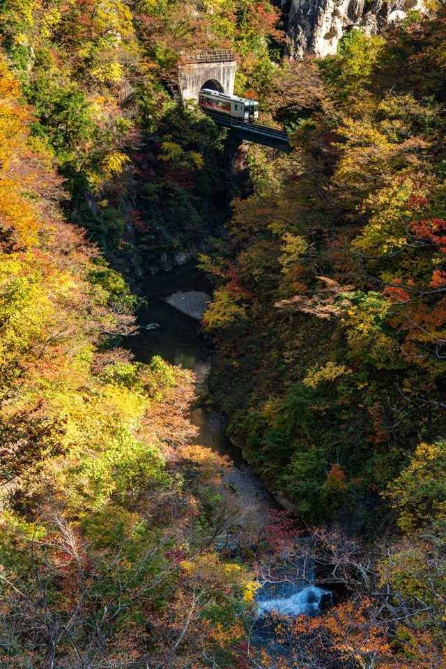 Ngarai Naruko di Jepang, tempat terbaik menikmati musim gugur. Foto: Ahmad Ariska/acehkini