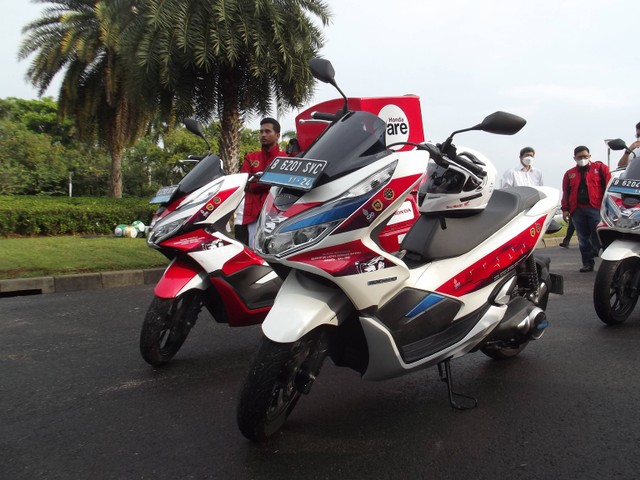 Honda PCX Electric ikuti Touring Jakarta Bali 2022. Foto: Rizki Fajar Novanto/kumparan