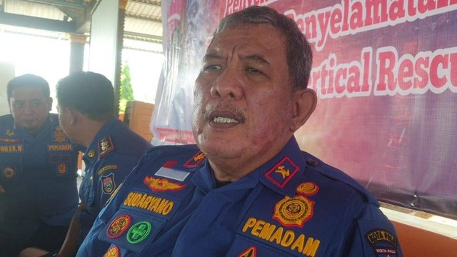 Kepala Dinas Pemadam Kebakaran dan Penyelamatan Kota Palu, Sudaryano Lamangkona. Foto: Ala/Tim PaluPoso