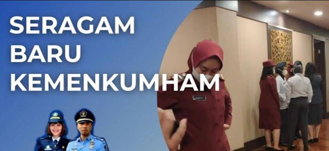 Rancangan konsep pakaian dinas baru Kementerian Hukum dan Hak Asasi Manusia (https://www.youtube.com/watch?v=ktAG4Gb_OBg)