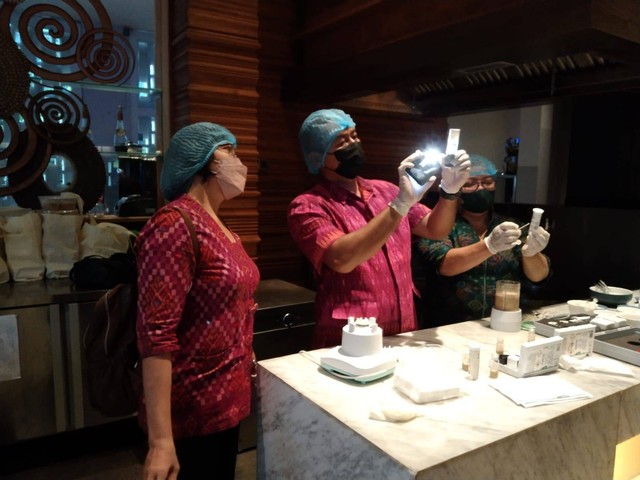Tim Food Safety Selama KTT G20 Bali, Cek Kadar Racun Makanan Delegasi. Foto: Dok. Polda Bali