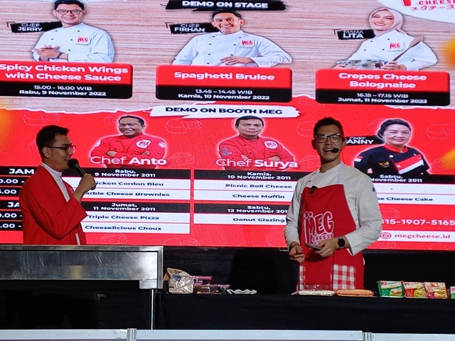 Jerry MasterChef Indonesia dalam cooking demo di SIAL Interfood 2022 di JIEXPO, Kemayoran, Jakarta Utara (9/11/2022). Foto: Monika Febriana/kumparan