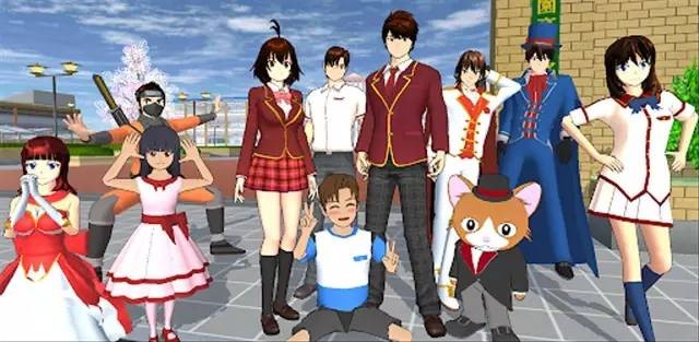 Ilustrasi karakter Sakura School SImulator. Foto: Garusoft Development