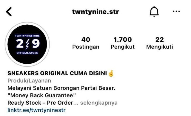 Instagram @twntynine.str bisnis Zaky (Zain Ammar Hafeez/Kumparan)