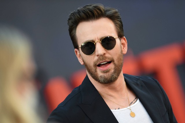 Aktor Chris Evans menghadiri Pemutaran Perdana Dunia "The Grey Man" Netflix di teater China di Hollywood, California, 13 Juli 2022.
 Foto: Valerie Macon/AFP