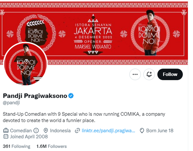 Twitter Pandji Pragiwaksono