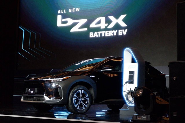 Peluncuran mobil listrik Toyota bZ4X. Foto: Aditya Pratama Niagara/kumparan