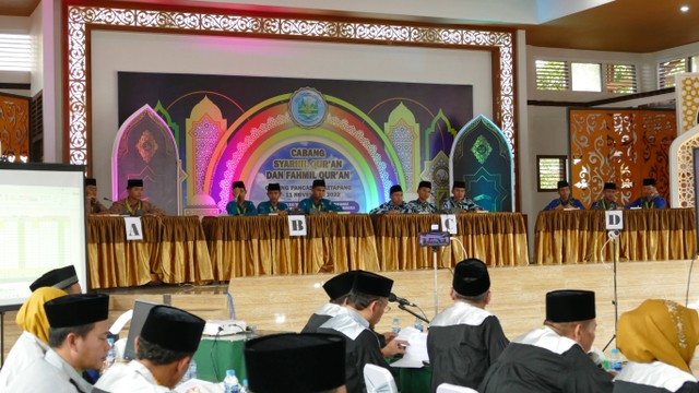 Babak final cabang fahmil Quran golongan putra. Foto: Dok. Diskominfo Sekadau