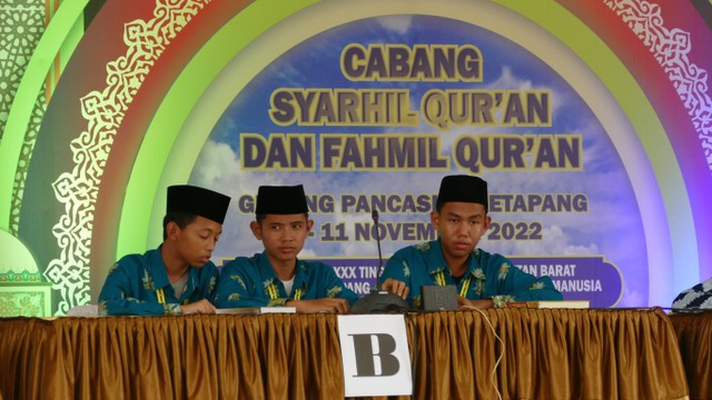 Kafilah Sekadau cabang fahmil Quran golongan putra saat di babak final. Foto: Dok. Diskominfo Sekadau