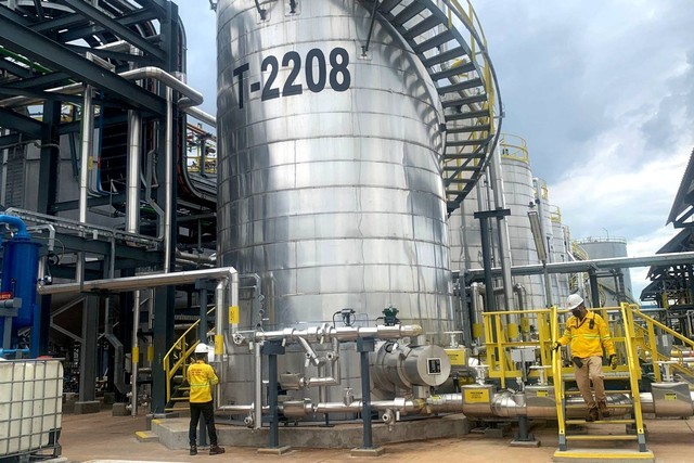 Ekspansi pabrik pelumas Shell di Marunda, Jumat (11/11/2022). Foto: Nabil Jahja/kumparan