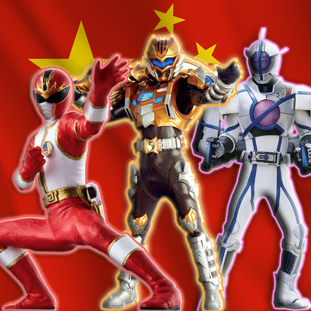 Dari kiri: RyuuRanger, Tiger-Man, Kamen Rider Psyga (FOTO: Firyal Affaf Fitriansyah)