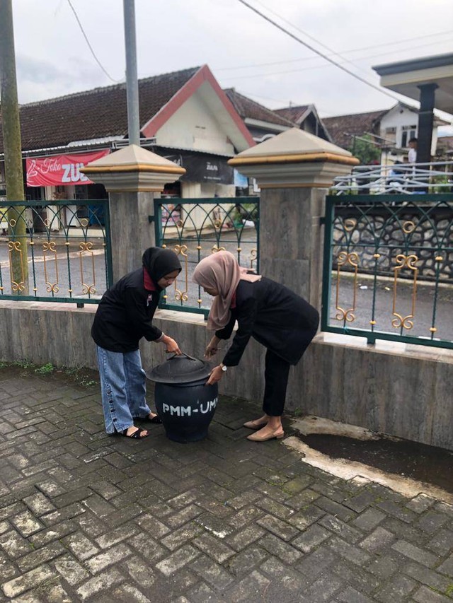 Sumber : Foto Pribadi, Penempatan rubber bin 