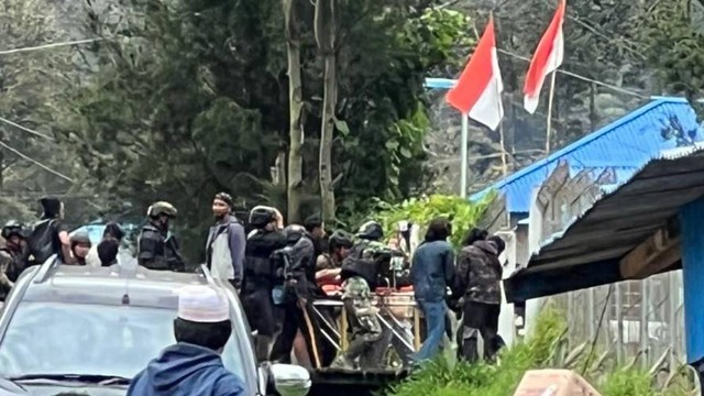 Situasi di Ilaga pasca penembakan TNI. (Foto istimewa)