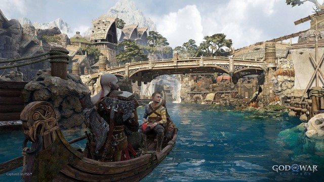 Dad and Boy on a boat... somewhere (Sumber: Playstation)