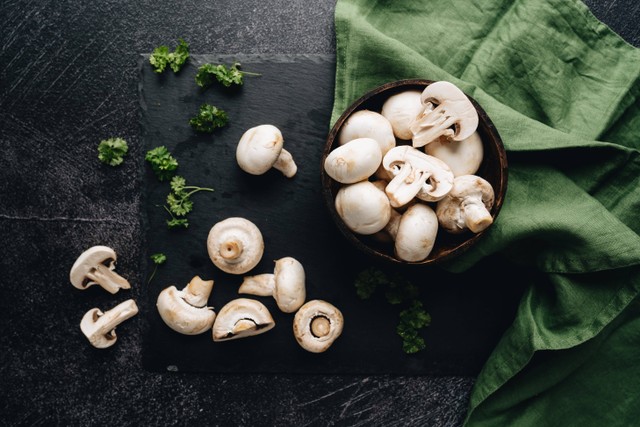 Ilustari manfaat jamur kancing. Foto: Pixabay 