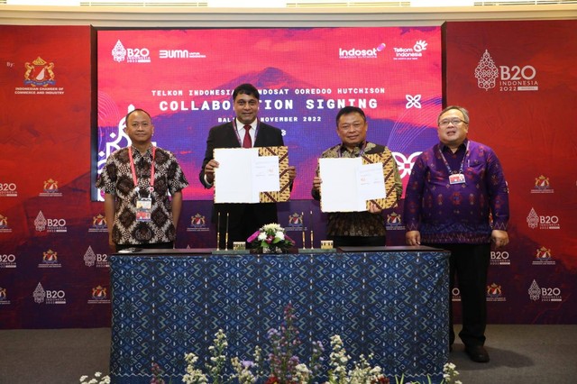 Kolaborasi Telkom & Indosat Bantu Tingkatkan Akselerasi Ekonomi Digital Nasional