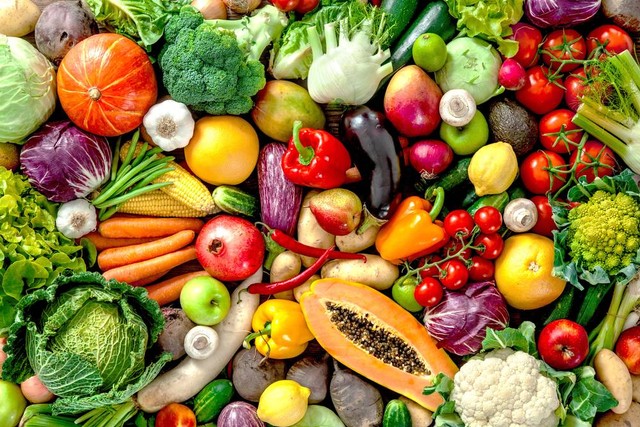 Ilustrasi sayur dan buah. Foto: Shutter Stock