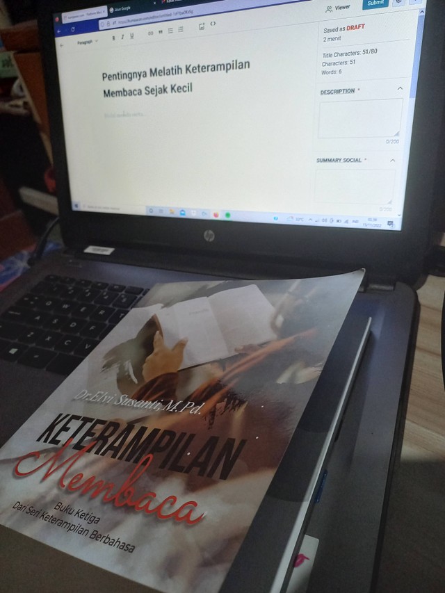 Dokumen Foto Milik Pribadi/Buku Keterampilan Membaca