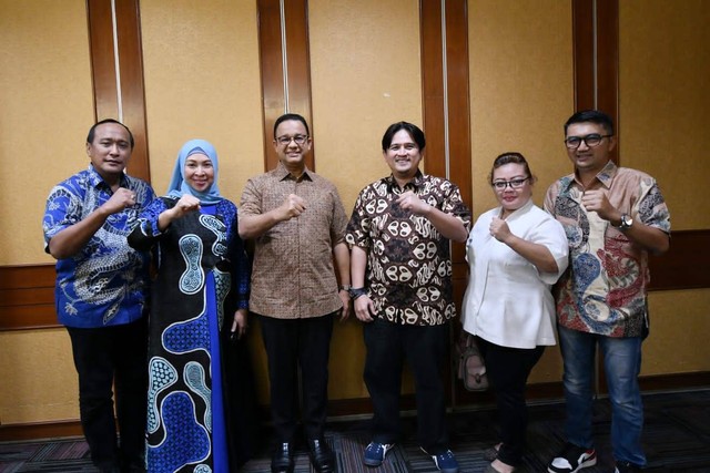 Anies Baswedan bersama pengurus DPW/DPD PKS, Demokrat, NasDem Provinsi Jawa Tengah. Foto: Dok. Istimewa
