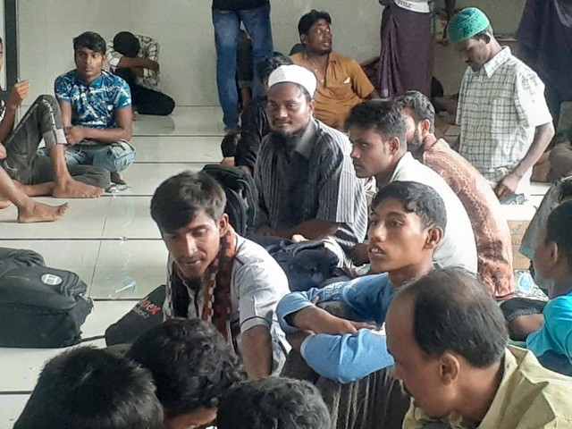 110 warga Rohingnya terdampar di Aceh Utara. Foto: Dok. Istimewa