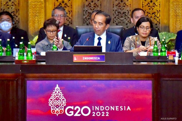 Presiden Jokowi di KTT G20 Bali. Foto: Dok. Agus Suparto